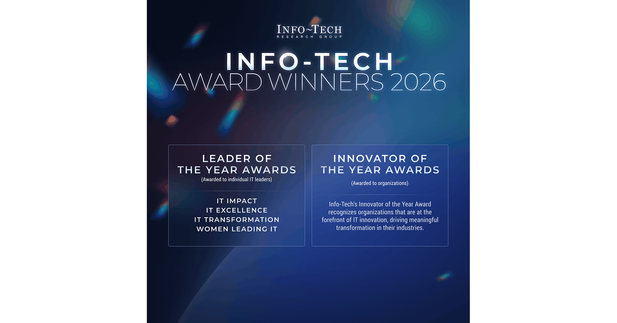 2026 Info-Tech Awards: Recognizing IT Leaders and Organizations for Innovation and Business Impact
