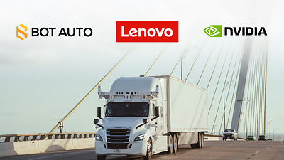 Bot Auto Selects Lenovo AD1 built on NVIDIA Hyperion to Scale Driverless Trucking