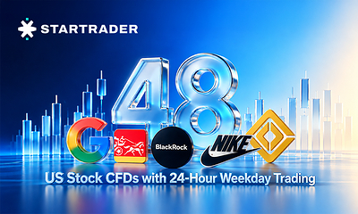 STARTRADER、米国株CFD48銘柄を新たに追加 平日は24時間取引に対応