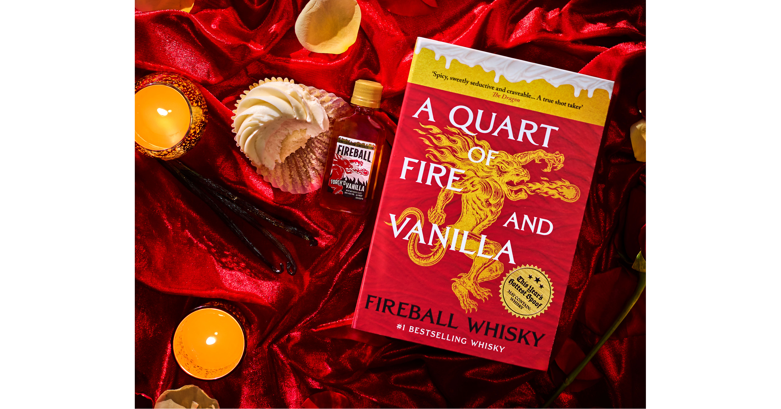 FIREBALL CELEBRATES NEW TORCH'D VANILLA FLAVOR WITH ITS OWN SPICY ROMANTASY BOOK…THAT ALSO STASHES WHISKY