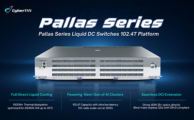 CyberTAN Unveils Pallas Series Liquid-Cooled 102.4 Tbps Ethernet Switch Platform Blueprint at OCP Global Summit 2026