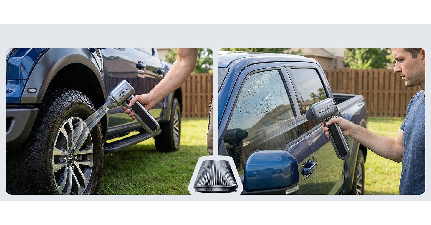 Wolfbox MegaFlow 400 Makes Car Drying and Detailing a One-Tool Job
