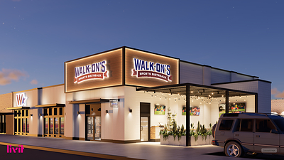 Walk-On's Sports Bistreaux new prototype exterior shot Walk-On's Sports Bistreaux new prototype exterior shot