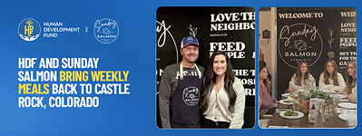 Human Development Fund Partners with Sunday Salmon to Restore and Expand Meal Deliveries in Castle Rock, Colorado