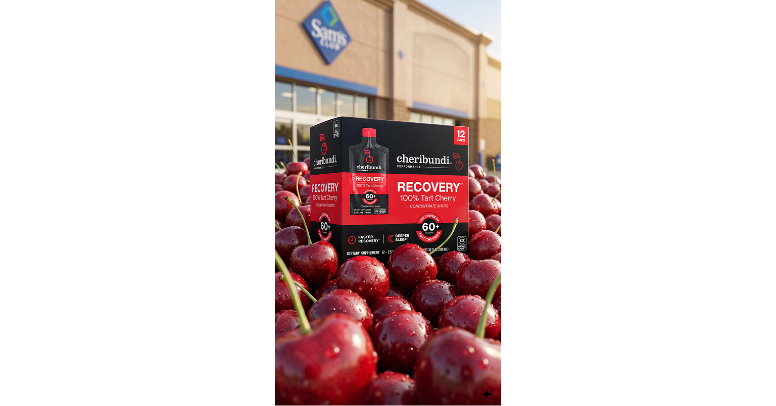 Cheribundi Debuts Recovery Pouch 12-Pack at More Than 300 Sam's Club Locations N...