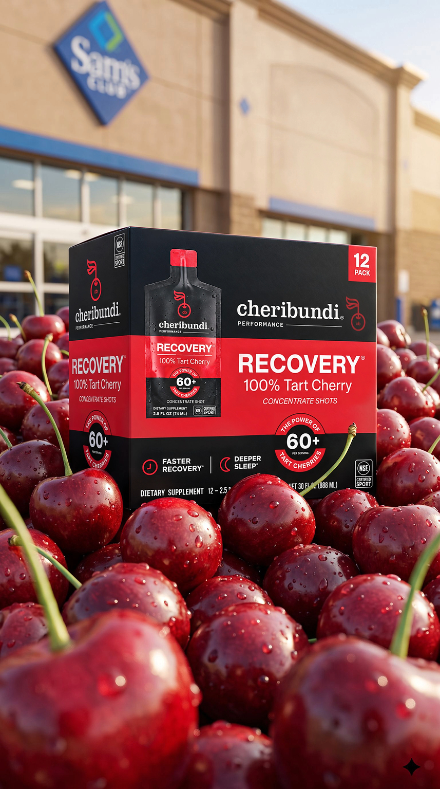 Cheribundi Debuts Recovery Pouch 12-Pack at More Than 300 Sam's Club Locations Nationwide
