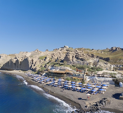 Vacationers can experience the Ultimate Santorini Day with a full-day excursion of the Greek island’s must-see landmarks, headlined by Royal Beach Club Santorini. The beach club combines breathtaking volcanic beaches and views with Royal Caribbean’s signature service as part of a day of exploring the gems of the island at Oia and Fira. 