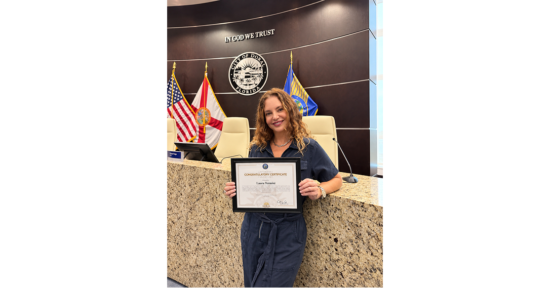 City of Doral Honors Laura Termini During Hispanic Heritage Month