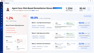 TruRisk Eliminate brings AI-powered remediation intelligence for autonomous RemOps, while increasing confidence in business resiliency