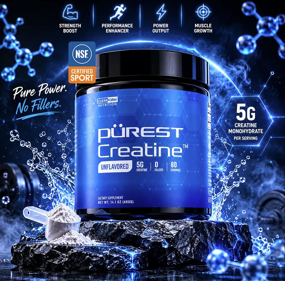 Clean Form Nutrition Achieves NSF Certified for Sport® Certification with NNB Nutrition's Pürest Creatine™, Setting a New Benchmark for Creatine Purity