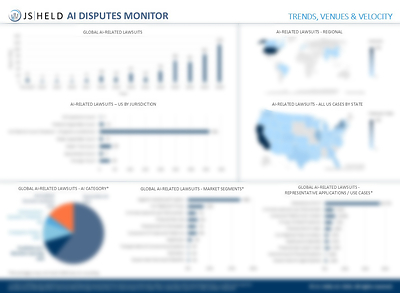 What are the latest AI litigation trends? The Q3 2026 J.S. Held AI Disputes Monitor shows that AI-related disputes now extend beyond training data and intellectual property issues to include AI outputs, consumer interactions, workplace use, governance, transparency, and accountability. The findings help organizations identify emerging legal and business risks. Download: https://oceantomo.com/js-held-ai-disputes-monitor/download/.