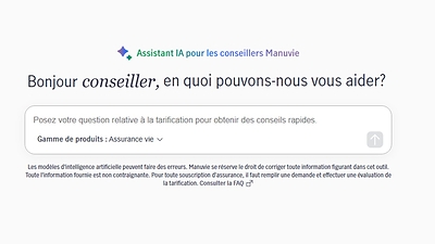 Manuvie lance le nouvel Assistant IA pour les conseillers, élargissant ainsi l'offre de soutien à la tarification assistée par l'IA pour les conseillers