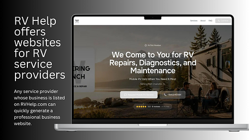 RV Help Now Offers Websites for Mobile RV Technicians and Inspectors RV Help Now Offers Websites for Mobile RV Technicians and Inspectors