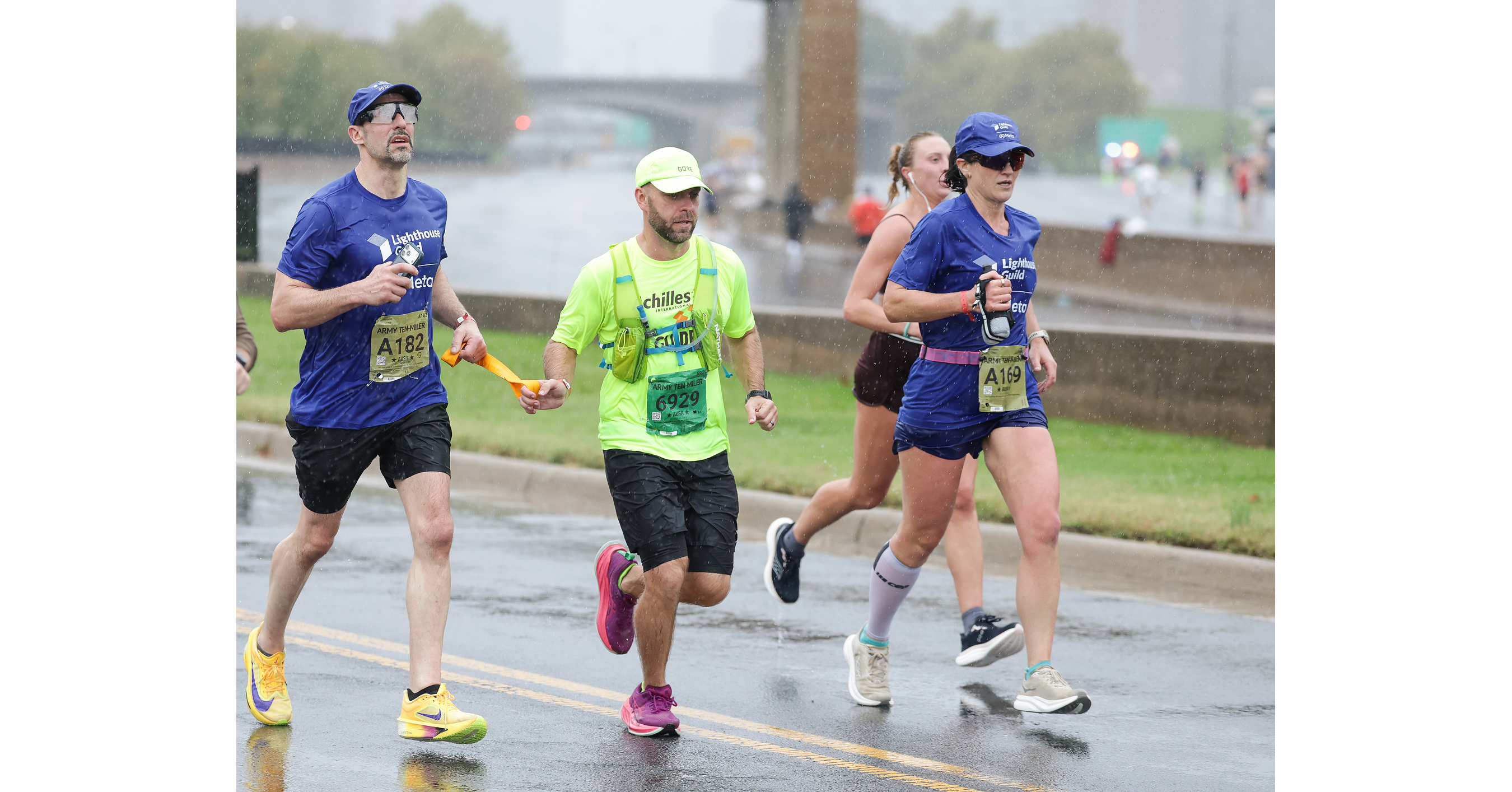 Blind Veterans Cross the Army Ten-Miler Finish Line, Despite Heavy Rain, with support of Meta AI Glasses and…