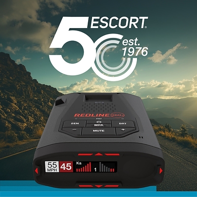 Escort 50th Anniversary Logo Escort 50th Anniversary Logo
