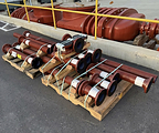 One of the first orders of MPI glass-lined fabricated pipe and fittings ready to ship.