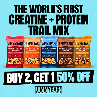Creatine You Can Snack On: JiMMYBAR! Launches the World's First Creatine + Protein Trail Mix