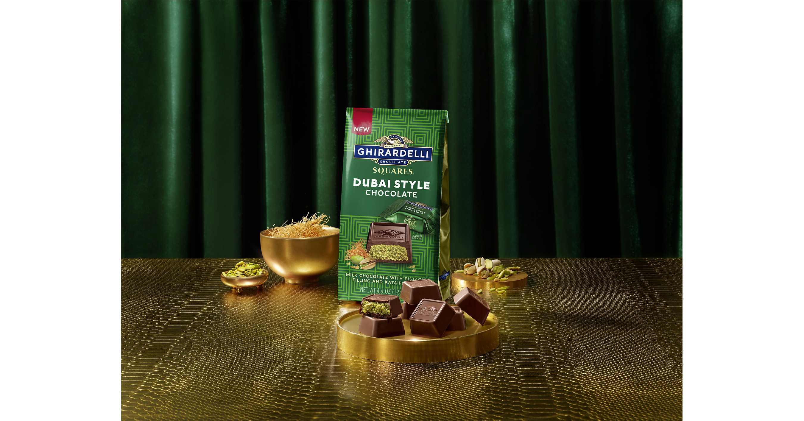 Ghirardelli® Brings Dubai Style Chocolate to Its Iconic SQUARES®
