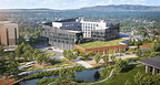 M Social Hotel Sunnyvale Aerial View From Lake.jpg