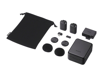 ECM-W5 wireless microphone, ECM-W5R wireless receiver, and ECM-W5T wireless transmitter