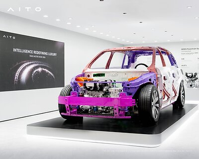 The SERES MF Platform integrates key technologies that underpin AITO’s intelligent vehicles. This image opens in the lightbox