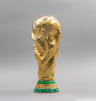 REPLICA WORLD CUP TROPHY LIFTED BY ARGENTINA'S CHAMPIONS GOES UNDER THE HAMMER