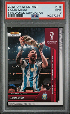 2022 Panini Instant Lionel Messi #118 FIFA World Cup Qatar/PSA 10 GEM MINT