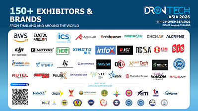 DronTech Asia 2026, Held 11-13 November in Thailand, Welcomes Over 150 Exhibiting Brands and Companies