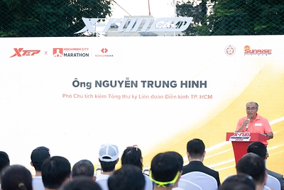 Mr. NGUYỄN TRUNG HINH - Vice President and Secretary-General of the Ho Chi Minh City Athletics Federation, emphasized that a well-planned training program and connections within the running community are particularly important when preparing for marathon events. Mr. NGUYỄN TRUNG HINH - Vice President and Secretary-General of the Ho Chi Minh City Athletics Federation, emphasized that a well-planned training program and connections within the running community are particularly important when preparing for marathon events.