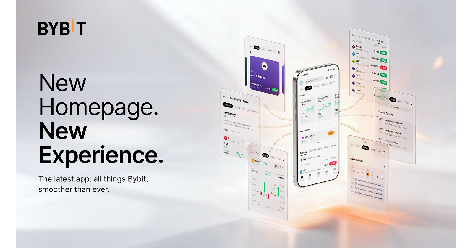Bybit Revamps App to Reflect New Financial Platform Positioning, Unifying Crypto, Stocks, Macro Assets, Earn, and Alpha