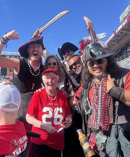 Resident at a Bucs game, 2026. Resident at a Bucs game, 2026.