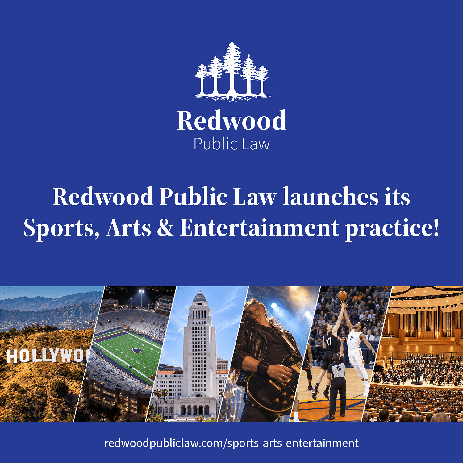 Redwood Public Law lance une pratique dédiée au sport, à l'art et au divertissement