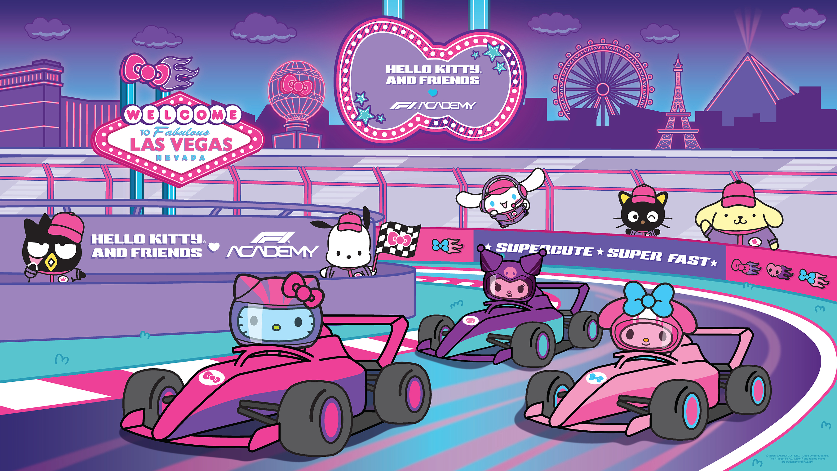 Sanrio® Teams Up with F1 ACADEMY to Bring Hello Kitty® and Friends Back to Las Vegas