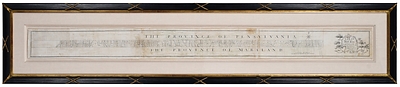 Surveyors Charles Mason and Jeremiah Dixon prepared the manuscript in Philadelphia between December 1767 and February 1768 after years spent resolving a nearly century-old boundary dispute between the Penn and Calvert families over the dividing line between Pennsylvania and Maryland.