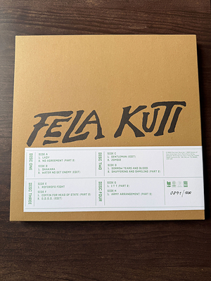 Fela Kuti, The Best of the Black President (VMP Edition), hand-numbered slipcase. Courtesy VMP