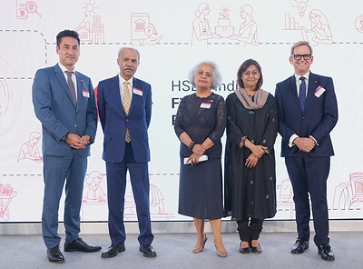 The programme was inaugurated by Pam Kaur, Group Chief Financial Officer, HSBC Holding plc together with Jo Miyake, Head-Banking, Asia and the Middle East, HSBC; Julian Wentzel, Group Chief Sustainability Officer, HSBC; Hitendra Dave, CEO, HSBC India; and Aloka Majumdar, MD, Head of Sustainability, HSBC India. Launch-picture Launch-picture The programme was inaugurated by Pam Kaur, Group Chief Financial Officer, HSBC Holding plc together with Jo Miyake, Head-Banking, Asia and the Middle East, HSBC; Julian Wentzel, Group Chief Sustainability Officer, HSBC; Hitendra Dave, CEO, HSBC India; and Aloka Majumdar, MD, Head of Sustainability, HSBC India. HSBC India commits INR 200 crore to advance financial literacy Launch picture