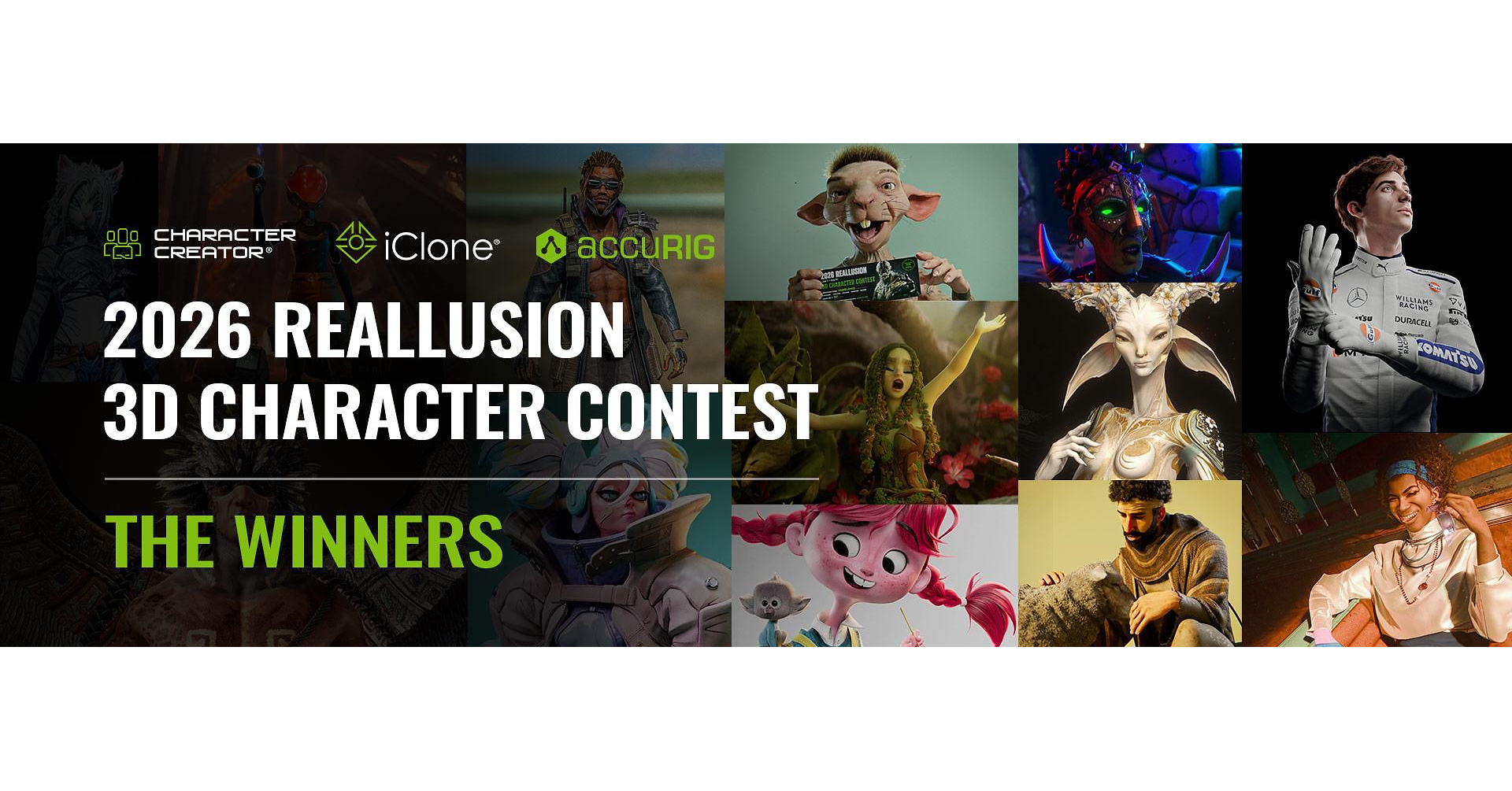 Reallusions 2026 3D Character Contest - Meet the Winners!