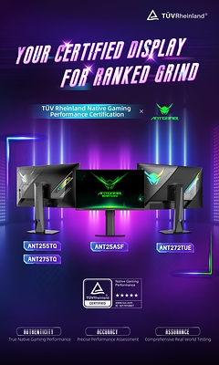 ANTGAMER earned TÜV Rheinland Native Gaming Performance Certification ANTGAMER earned TÜV Rheinland Native Gaming Performance Certification
