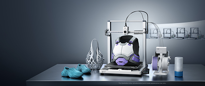 Ender-3 V3 Mega Combo supports four-color printing with CFS Nano