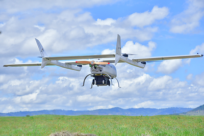 The Good Drone Company’s hybrid VTOL cargo drone, the commercial platform behind the Army Blood Link prototypes that will carry DDT’s Delta ICE 2L Smart Blood Coolers.
