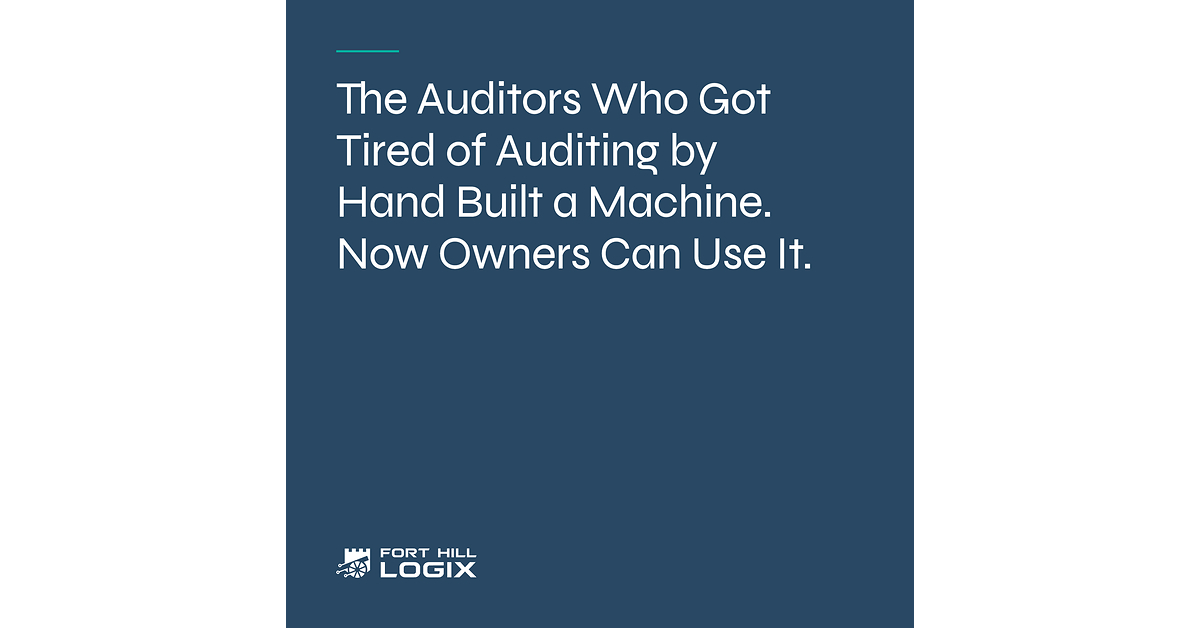 The Auditors Who Got Tired of Auditing by Hand Built a Machine. Now Owners Can Use It.