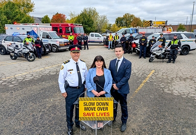 CAA brings road safety partners and first responders together to urge drivers to slow down and move over