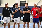 The event featured tennis legends including The Bryan Brothers, Vasek Pospisil, and Tommy Haas