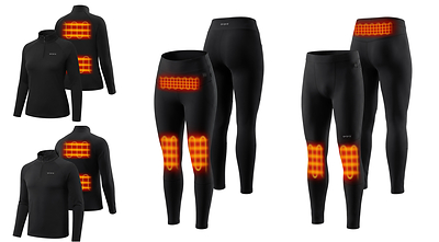 ororo's first Heated Baselayer Collection features heated lightweight tops and bottoms for men and women. Powered by ororo’s UL-certified rechargeable batteries, the new Heated Baselayer Collection is designed for everyday wear and versatility to keep customers toasty when it's needed most, perfect for wearing on their own or when layering with additional outerwear pieces.