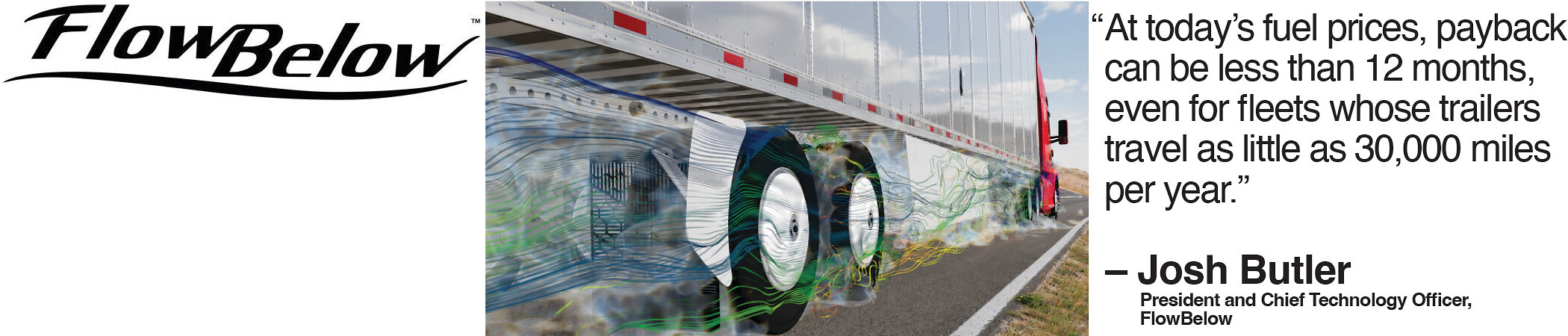 FlowBelow's Trailer AeroSlider soll Kraftstoffverbrauch senken