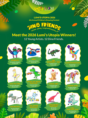 LuminoCity Festival and Long Island Children's Museum Announce 12 Winners of the Sixth Lumi's Utopia Children's Drawing Competition