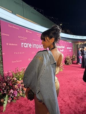 Melanie Moreno wears a denim jacket from Pacsun's upcoming Rare DNM Edit collection at the fourth annual Rare Impact Fund Benefit in Los Angeles. Melanie Moreno wears a denim jacket from Pacsun's upcoming Rare DNM Edit collection at the fourth annual Rare Impact Fund Benefit in Los Angeles.