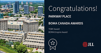 Avenu Properties Corp. Celebrates Parkway Place's National TOBY Award Following Toronto Victory