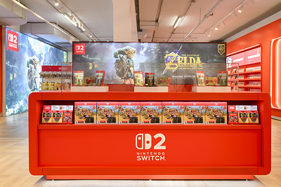 Nintendo space at EB Games