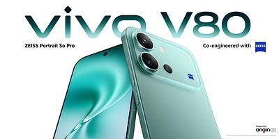 vivo unveils the all-new vivo V80 featuring a Flagship One-Piece Cold-Carved Glass design, a large 7200 mAh BlueVolt battery and advanced ZEISS portrait imaging.